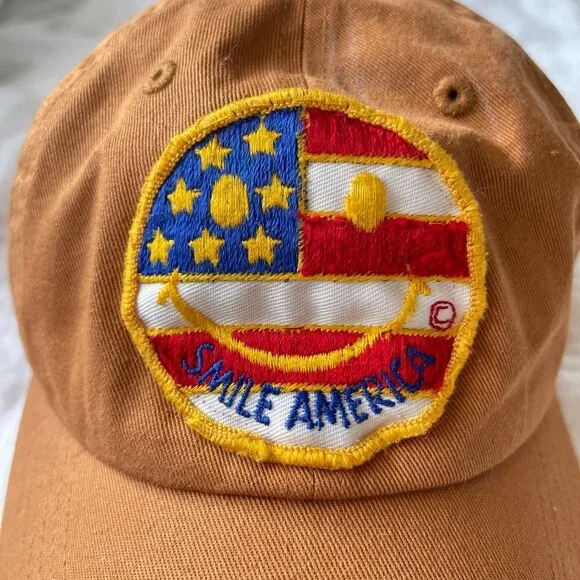 Smile America Smiley Face Dad Hat - Picture 12 of 16